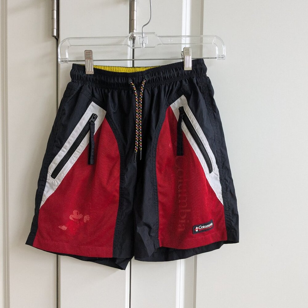 Columbia Disney Riptide Shorts Mickey Mouse Swim Trunks Pull On Elastic Waist